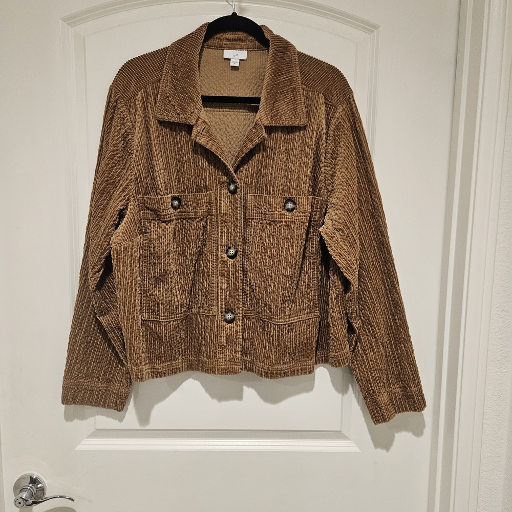 J. Jill Tan Vicuna Corduroy  Jacket #391-1